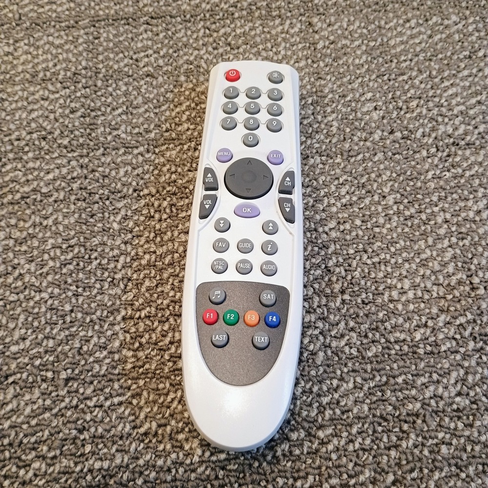 Universal Satellite TV Remote Control White Grey Multi Controller HST-0304